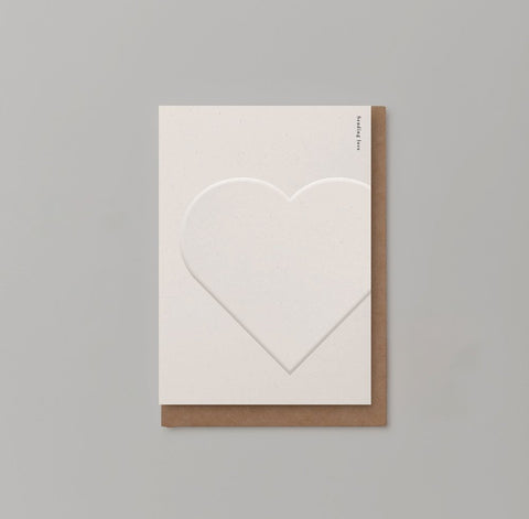 Embossed 'Sending Love' Card