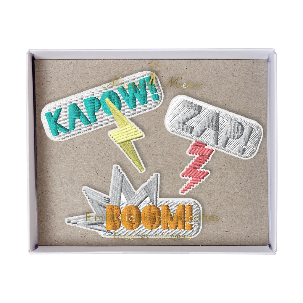 Meri Meri Kapow, Zap & Boom Brooches