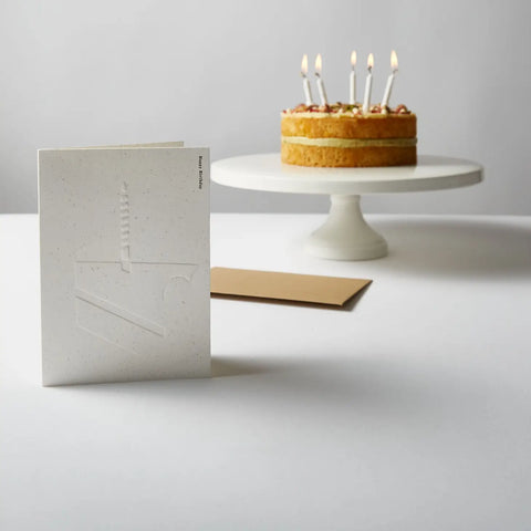 Embossed 'Happy Birthday' Card