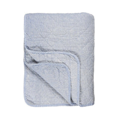 Blue & White Striped Quilt