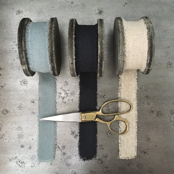 Linen Ribbon Spool - various colours