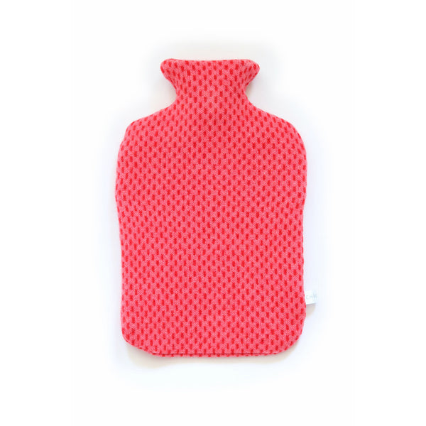 Lambswool Hot Water Bottle - Pinks & Red