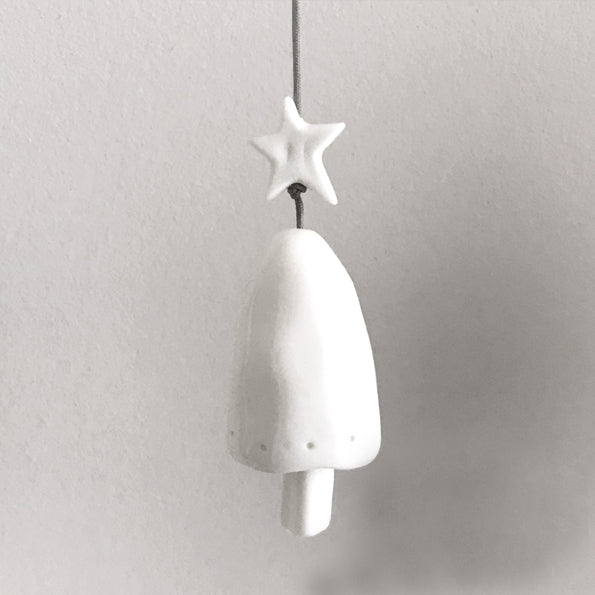 Porcelain Christmas Tree Bell - various sizes