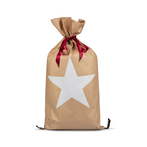 Paper Sack - Natural with White Star