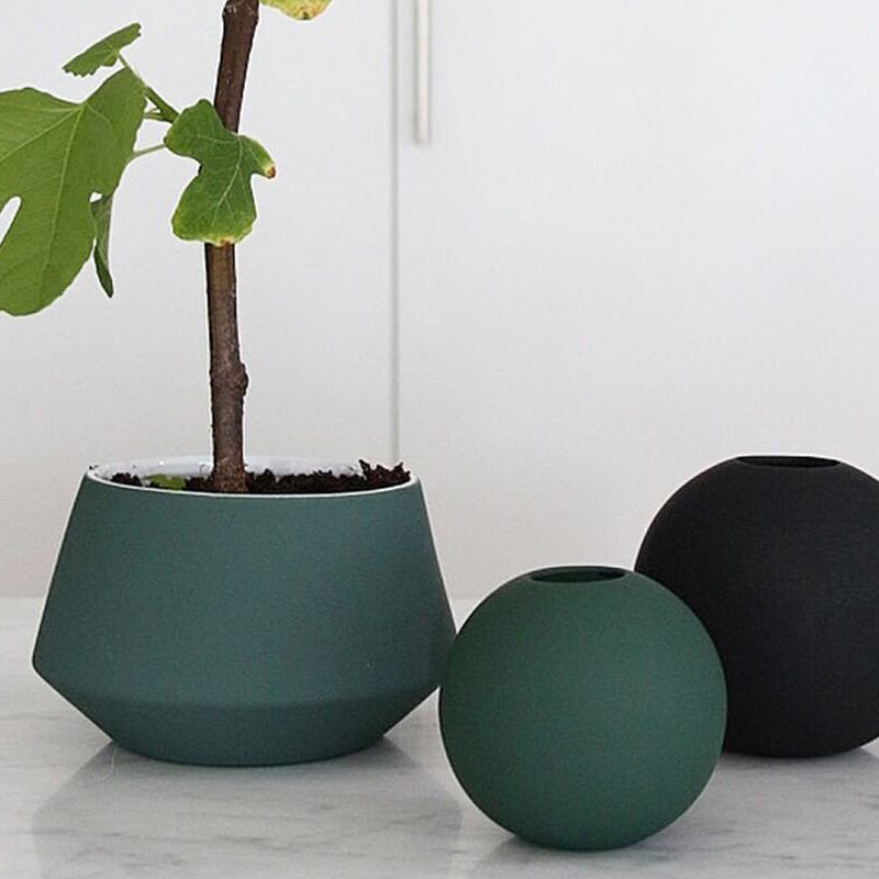 Cooee Ball Vase, 8cm - Dark Green