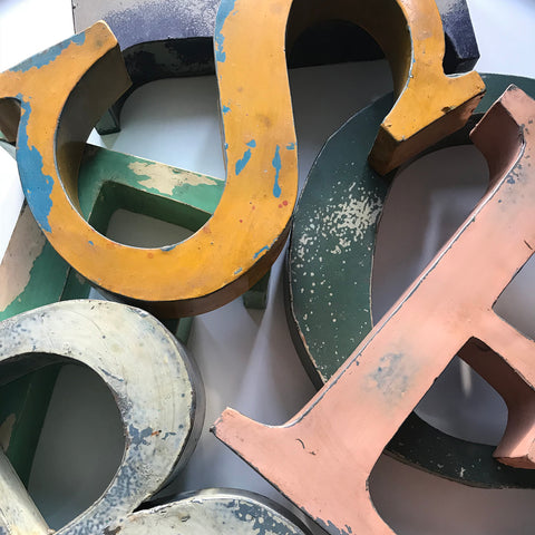 French Metal Letters - Large