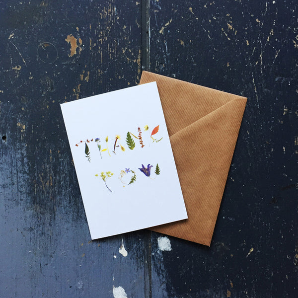 Floral 'Thank You' Card