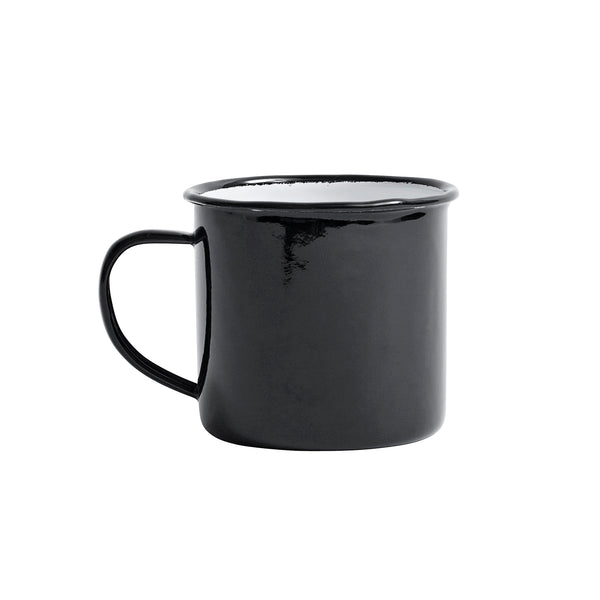 Danish Enamel Mug, Black