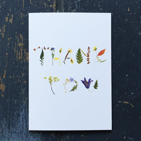 Floral 'Thank You' Card